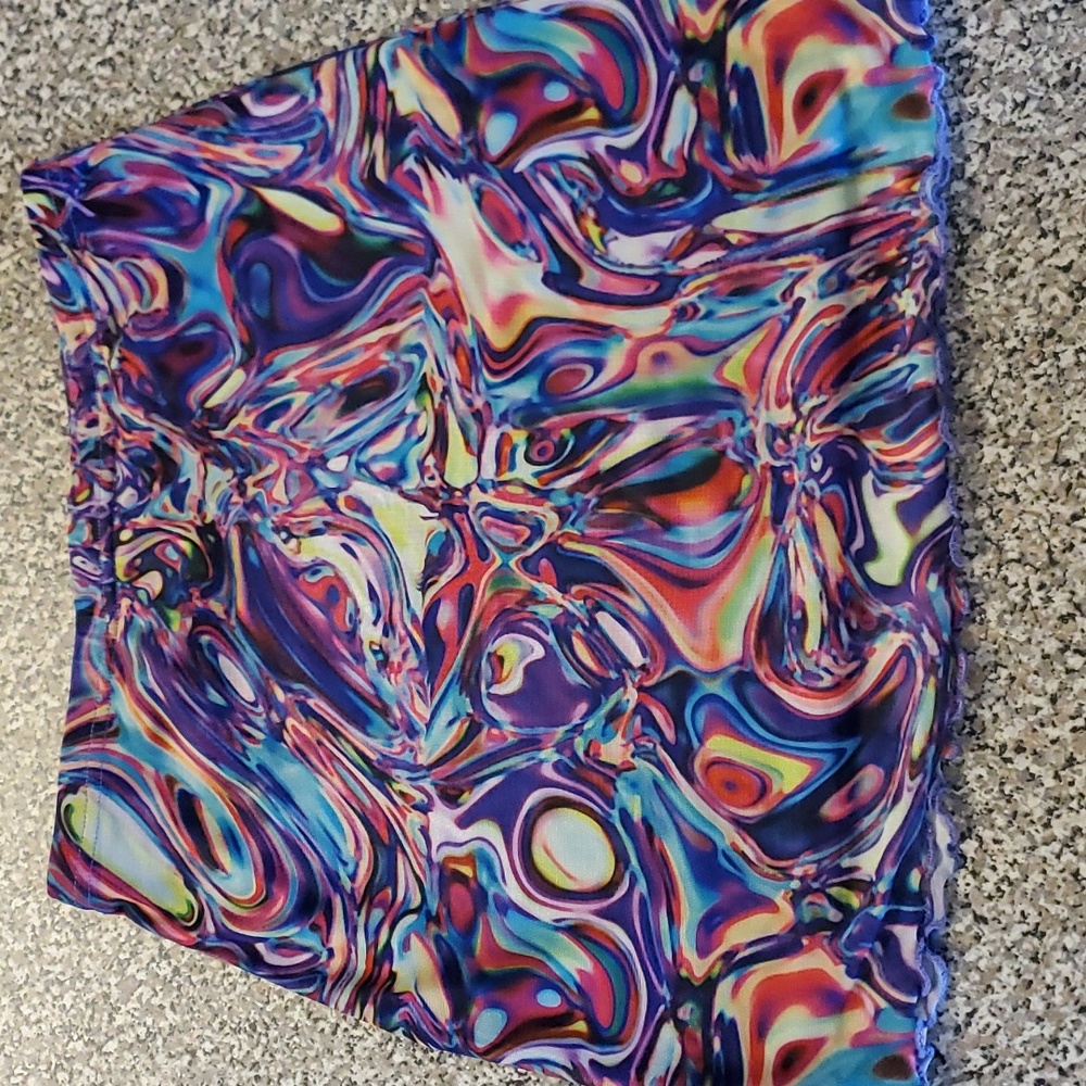 Shein Multi-colored Mini Skirt Size S